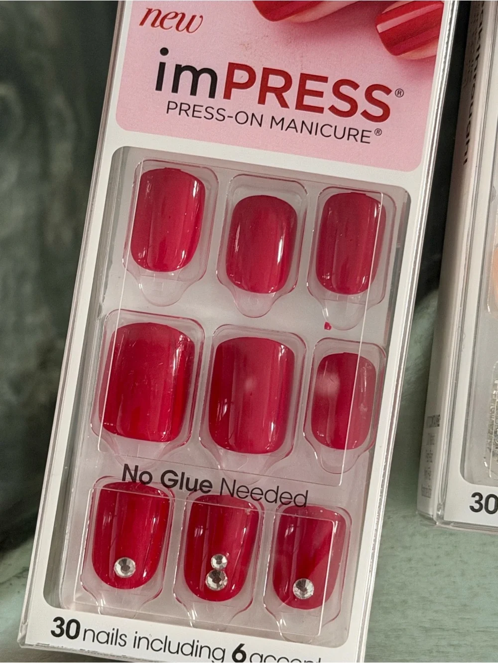Set of 2 Nail Press-On Packaging